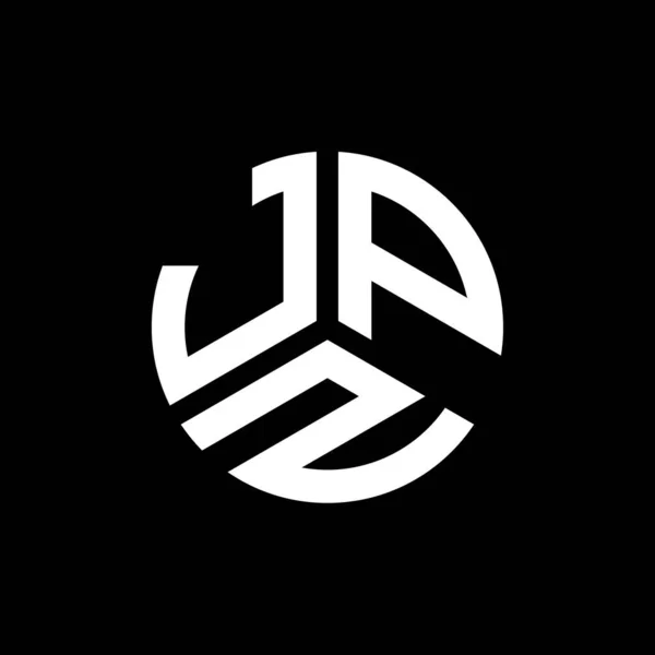 Jpz Literă Logo Design Fundal Negru Jpz Creativ Iniţiale Literă — Vector de stoc