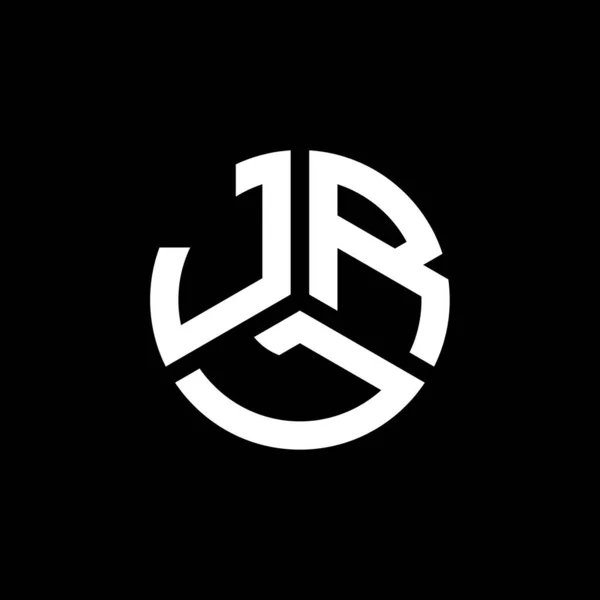 Jrl Literă Logo Design Fundal Negru Jrl Creativ Iniţiale Literă — Vector de stoc