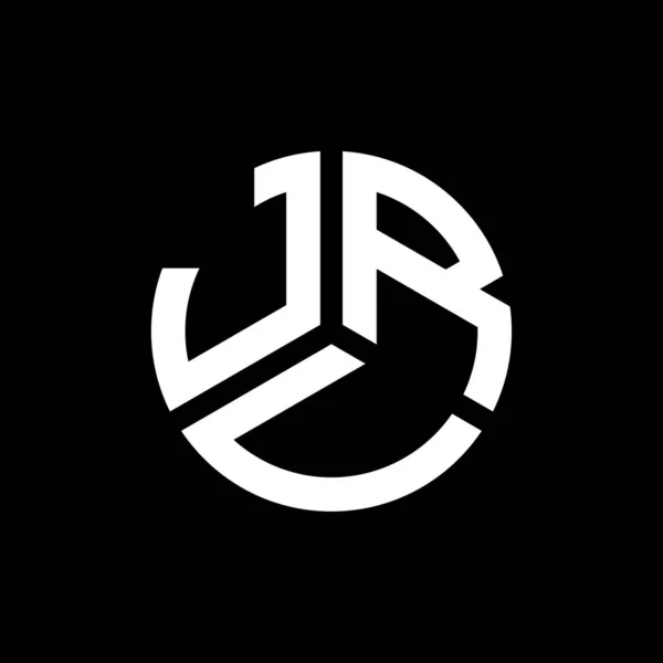 Projekt Logo Litery Jrv Czarnym Tle Jrv Twórcze Inicjały Koncepcja — Wektor stockowy