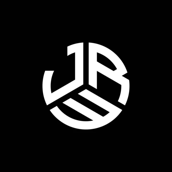 Projekt Logo Litery Jrw Czarnym Tle Jrw Twórcze Inicjały Koncepcja — Wektor stockowy