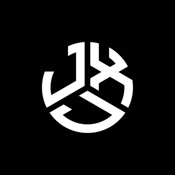 Jxj Letter Logo Design Black Background Jxj Creative Initials Letter — Stock Vector