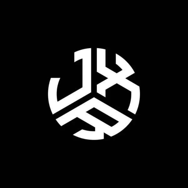 Jxr字母标识在黑色背景上的设计 Jxr创意首字母首字母标识概念 Jxr字母设计 — 图库矢量图片