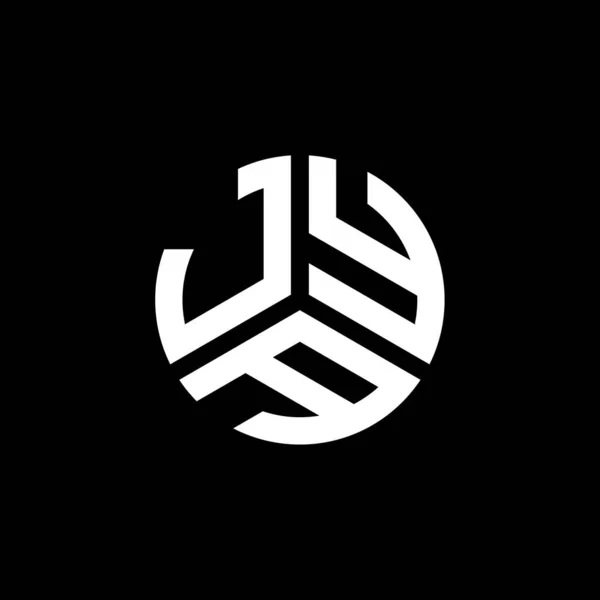 Jya Letter Logo Design Black Background Jya Creative Initials Letter — Stock Vector