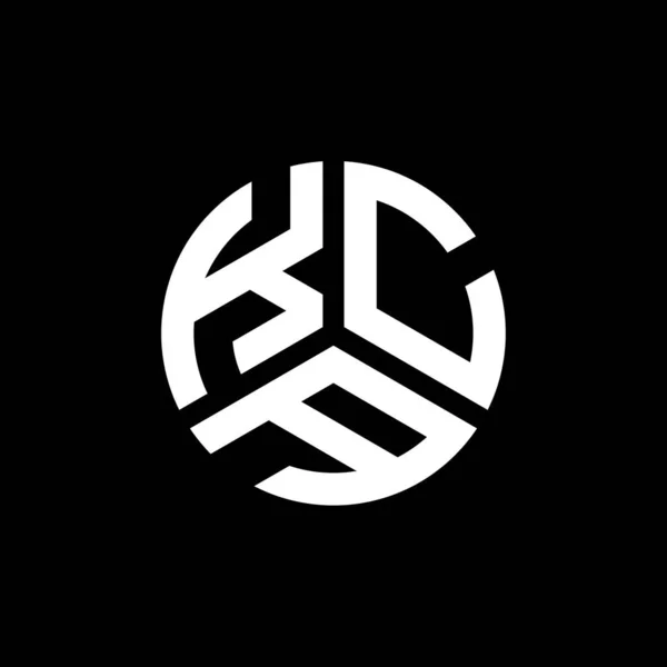 黒を基調としたKcaレターロゴデザイン Kcaクリエイティブイニシャルレターロゴコンセプト Kca手紙デザイン — ストックベクタ