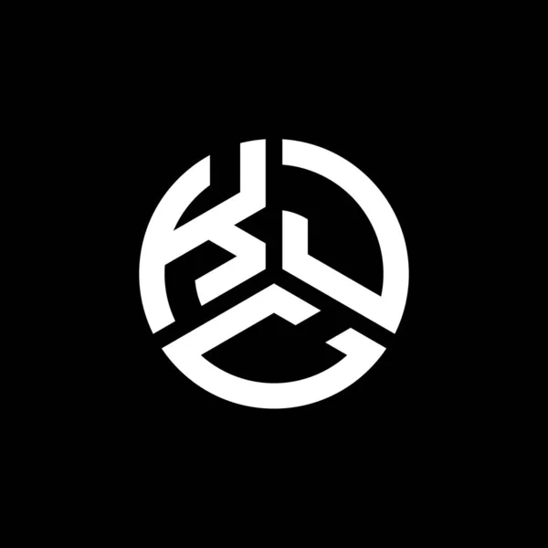 Σχεδιασμός Λογότυπου Γραμμάτων Kjc Μαύρο Φόντο Kjc Δημιουργική Αρχικά Γράμμα — Διανυσματικό Αρχείο