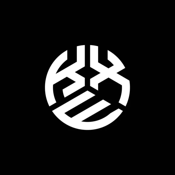 Дизайн Логотипа Kxe Черном Фоне Kxe Креативные Инициалы Буквенная Концепция — стоковый вектор