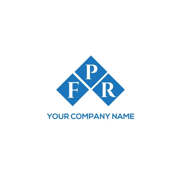 白の背景にFprの手紙のロゴデザイン Fprクリエイティブイニシャルレターロゴコンセプト Fprレターデザイン — ストックベクタ