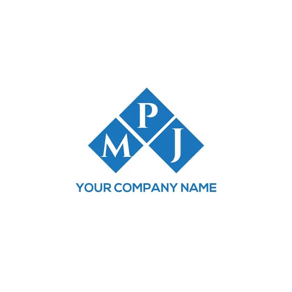 Mpj字母标识的白色背景设计 Mpj创意的首字母首字母标识概念 Mpj字母名称 Mpj字母标识设计白色背景 Mpj创意的首字母首字母标识概念 Mpj字母设计 — 图库矢量图片