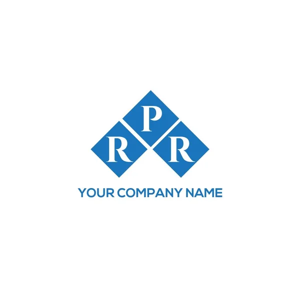 白を基調としたRprレターロゴデザイン Rprクリエイティブイニシャルレターロゴコンセプト Rprレターデザイン — ストックベクタ
