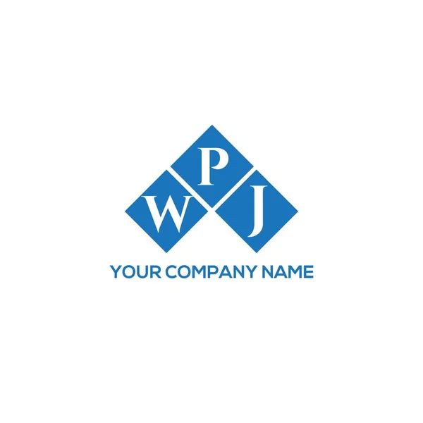 Wpj字母标识的白色背景设计 Wpj创意首字母首字母标识概念 Wpj字母名称 Wpj字母标识设计白色背景 Wpj创意首字母首字母标识概念 Wpj字母设计 — 图库矢量图片