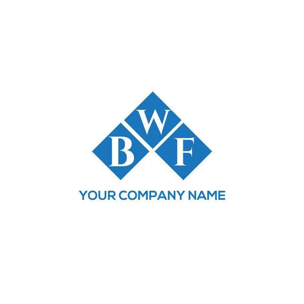 Bwf Betű Logó Design Fehér Háttérrel Bwf Kreatív Kezdőbetűk Levél — Stock Vector