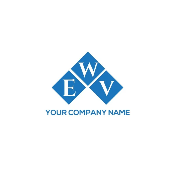 Ewv Lettre Logo Design Sur Fond Blanc Ewv Initiales Créatives — Image vectorielle