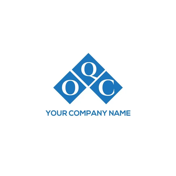 Oqc Letter Logo Design White Background Oqc Creative Initials Letter — Stock Vector
