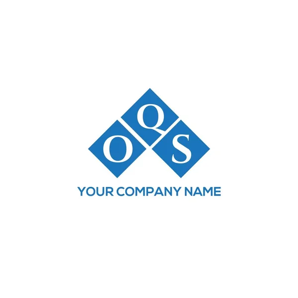 Oqs Letter Logo Design White Background Oqs Creative Initials Letter — Stock Vector