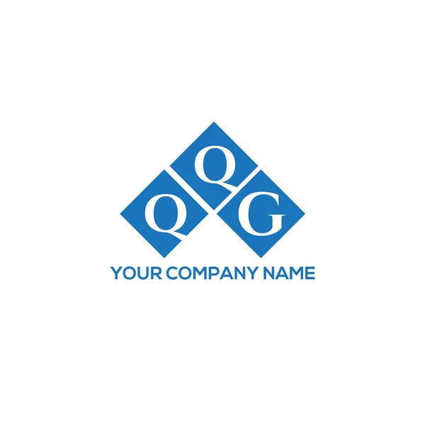 Qqg Carta Logotipo Design Fundo Branco Qqg Iniciais Criativas Conceito — Vetor de Stock