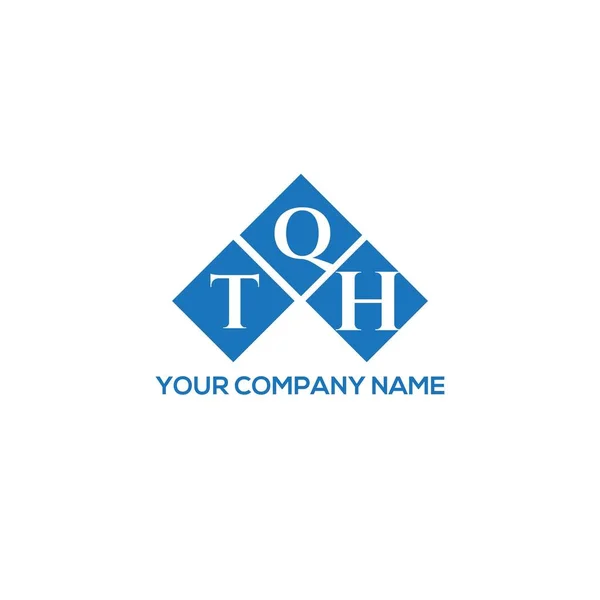 Design Logotipo Letra Tqh Fundo Branco Tqh Iniciais Criativas Conceito — Vetor de Stock