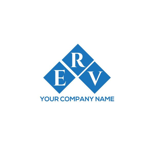 ERV letter logo design on white background. ERV creative initials letter logo concept. ERV letter design.