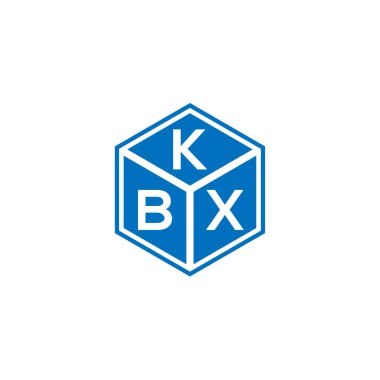Siyah arkaplanda KBX harf logosu tasarımı. KBX yaratıcı harflerin baş harfleri logo kavramı. KBX harf tasarımı.