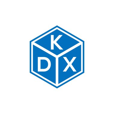 Siyah arkaplanda KDX harf logosu tasarımı. KDX yaratıcı harflerin baş harfleri logo kavramı. KDX harf tasarımı.