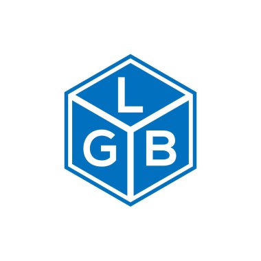 LGB harf logosu tasarımı siyah arka planda. LGB yaratıcı harfler logosu konsepti. LGB harf tasarımı.
