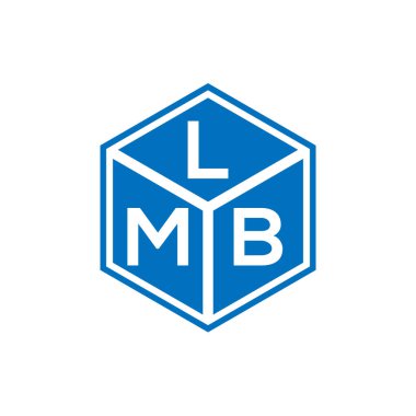 LMB harfi logo tasarımı siyah arka planda. LMB yaratıcı harflerin baş harfleri logo kavramı. LMB harf tasarımı.