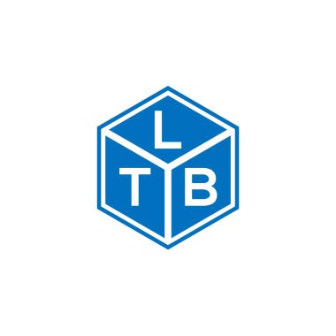 LTB harfi logo tasarımı siyah arka planda. LTB yaratıcı harflerin baş harfleri logo kavramı. LTB harf tasarımı.