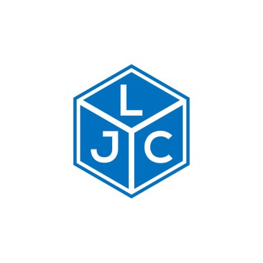 LJC harf logosu tasarımı siyah arka planda. LJC yaratıcı harflerin baş harfleri logo kavramı. LJC harf tasarımı.