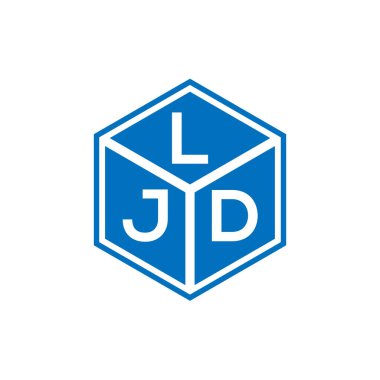 LJD harf logosu tasarımı siyah arka planda. LJD yaratıcı harflerin baş harfleri logo kavramı. LJD harf tasarımı.