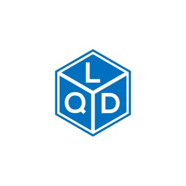 LQD harf logo tasarımı siyah arka planda. LQD yaratıcı harflerin baş harfleri logo kavramı. LQD harf tasarımı.