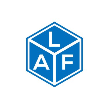 LFA harf logosu tasarımı siyah arka planda. LFA yaratıcı harflerin baş harfleri logo kavramı. LFA harf tasarımı.