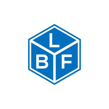 LBF harf logosu tasarımı siyah arka planda. LBF yaratıcı harflerin baş harfleri logo kavramı. LBF harf tasarımı.