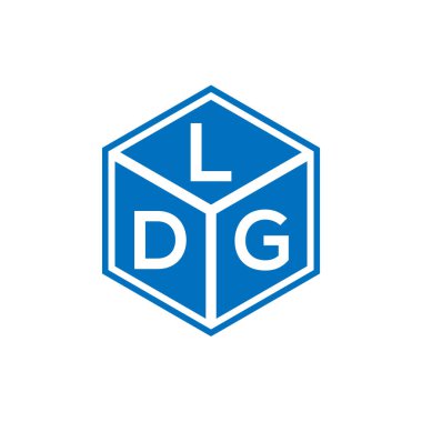 Siyah arka planda LDG harf logosu tasarımı. LDG yaratıcı harflerin baş harfleri logo kavramı. LDG harf tasarımı.