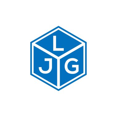 LJG harf logo tasarımı siyah arka planda. LJG yaratıcı harflerin baş harfleri logo kavramı. LJG harf tasarımı.