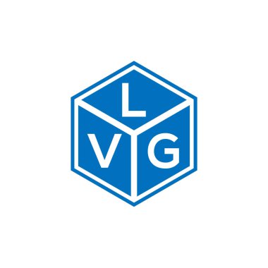 LVG harf logosu tasarımı siyah arka planda. LVG yaratıcı harflerin baş harfleri logo kavramı. LVG harf tasarımı.