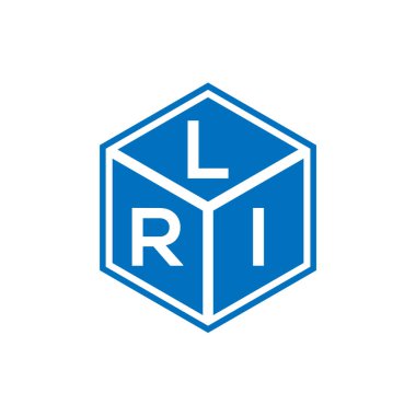 LRI harf logosu tasarımı siyah arka planda. LRI yaratıcı harflerin baş harfleri logo kavramı. LRI harf tasarımı.