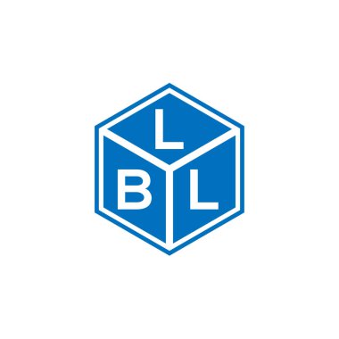 LBL harf logo tasarımı siyah arkaplan üzerine. LBL yaratıcı harflerin baş harfleri logo kavramı. LBL harf tasarımı.