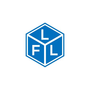 LFL harf logosu tasarımı siyah arka planda. LFL yaratıcı harflerin baş harfleri logo kavramı. LFL harf tasarımı.