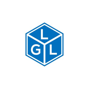 LGL harf logosu tasarımı siyah arka planda. LGL yaratıcı harflerin baş harfleri logo kavramı. LGL harf tasarımı.