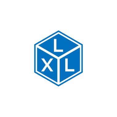 Siyah arkaplanda LXL harf logosu tasarımı. LXL yaratıcı harflerin baş harfleri logo kavramı. LXL harf tasarımı.