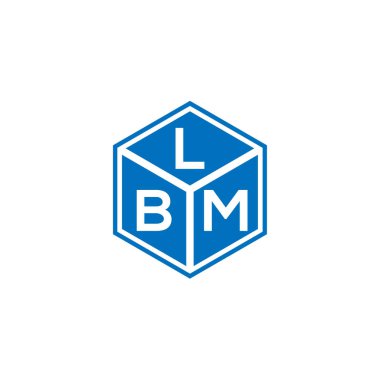 LBM harfi logo tasarımı siyah arka planda. LBM yaratıcı harflerin baş harfleri logo kavramı. LBM harf tasarımı.