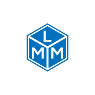 LMM harf logo tasarımı siyah arka planda. LMM yaratıcı harflerin baş harfleri logo kavramı. LMM harf tasarımı.