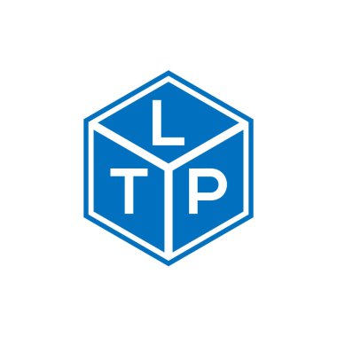 LTP harf logosu tasarımı siyah arka planda. LTP yaratıcı harflerin baş harfleri logo kavramı. LTP harf tasarımı.