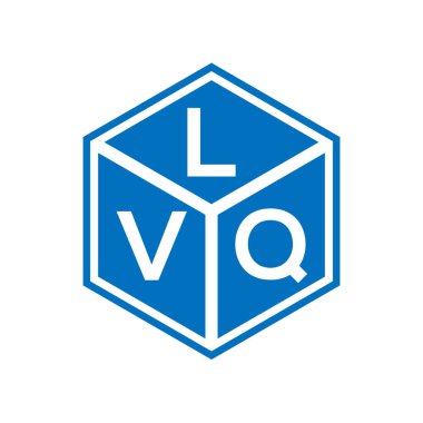 LVQ harfi logo tasarımı siyah arka planda. LVQ yaratıcı harflerin baş harfleri logo kavramı. LVQ harf tasarımı.