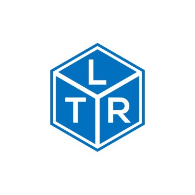 Siyah arkaplanda LRT harf logosu tasarımı. LRT yaratıcı harflerin baş harfleri logo kavramı. LRT harf tasarımı.