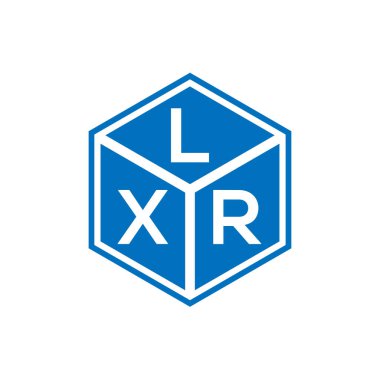 Siyah arka planda LXR harf logosu tasarımı. LXR yaratıcı harflerin baş harfleri logo kavramı. LXR harf tasarımı.