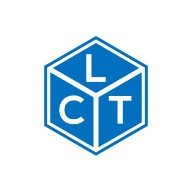 Siyah arka planda LCT harfi logo tasarımı. LCT yaratıcı harflerin baş harfleri logo kavramı. LCT harf tasarımı.
