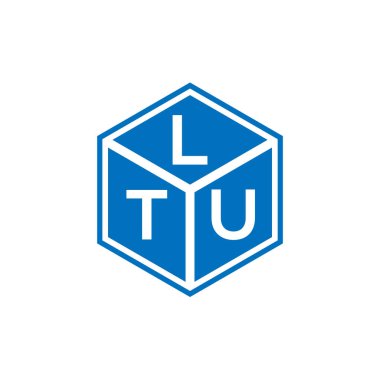 LTU harf logosu tasarımı siyah arka planda. LTU yaratıcı harflerin baş harfleri logo kavramı. LTU harf tasarımı.