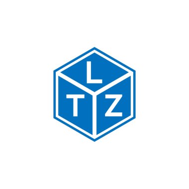 Siyah arkaplanda LTZ harf logosu tasarımı. LTZ yaratıcı harf logosu konsepti. LTZ harf tasarımı.
