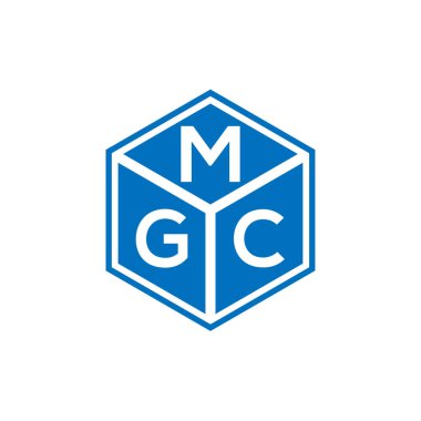 Siyah arkaplanda MGC harf logosu tasarımı. MGC yaratıcı harf logosu kavramı. MGC harf tasarımı.