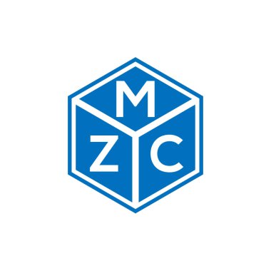 Siyah arka planda MZC harf logosu tasarımı. MZC yaratıcı harflerin baş harfleri logo kavramı. MZC harf tasarımı.